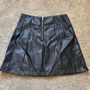 Black Leather Skirt